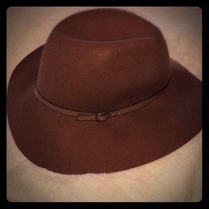 Brown wool hat